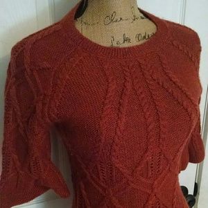 Peplum 3/4 length sweater